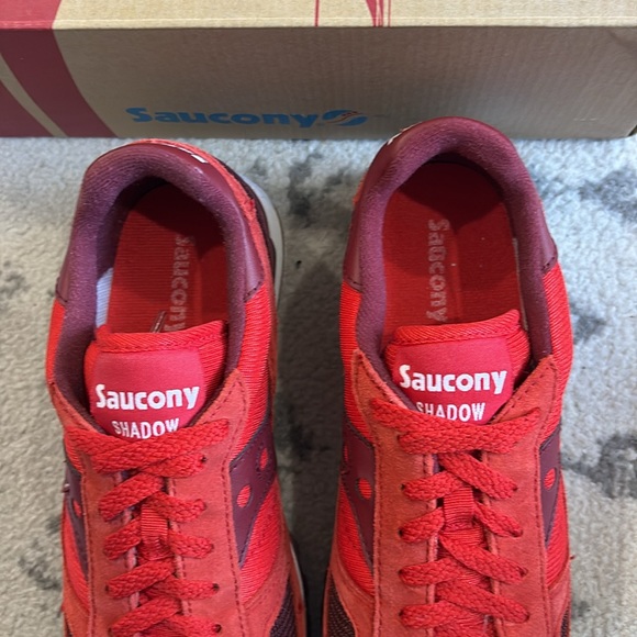 Saucony shadow red burgundy men’s shoes - Picture 4 of 9